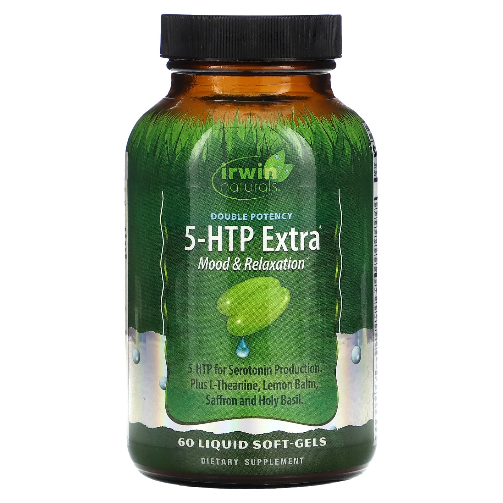 Irwin Naturals 5-HTP Extra Liquid Soft-Gels for Mood & Relaxation - Image 1