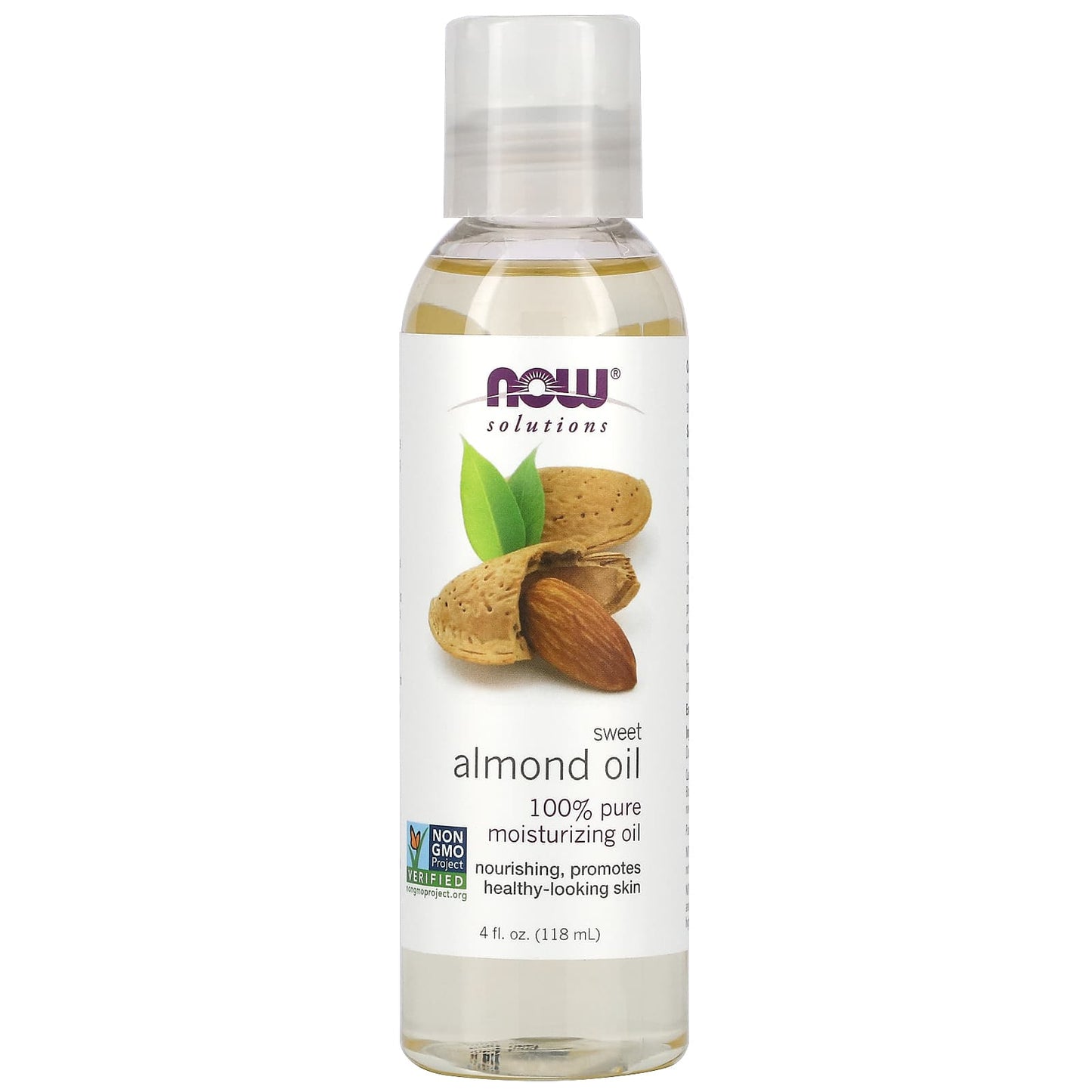 NOW Foods, Solutions, Sweet Almond Oil, 4 fl oz (118 ml) - Image 1