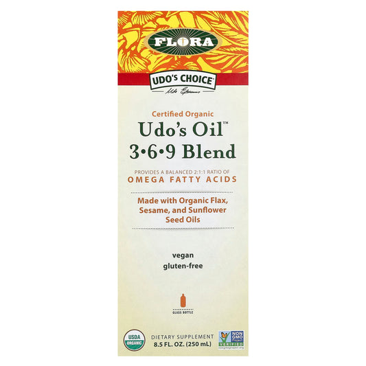 Organic Udo's Oil 3·6·9 Blend - USDA Certified, Vegan, Gluten-Free - Image 1