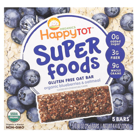 Happy Family Organics Gluten-Free Oat Bars for Kids - USDA Organic & Non-GMO - Image 1