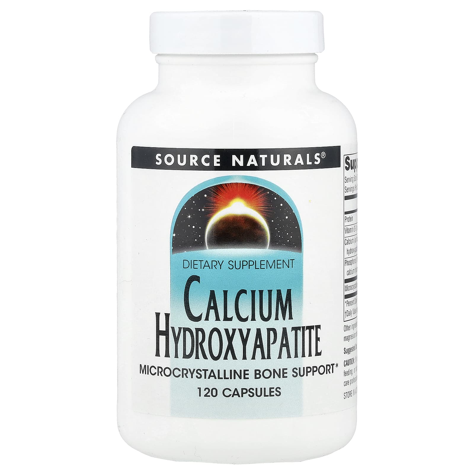 Source Naturals, Calcium Hydroxyapatite, 120 Capsules - Image 1