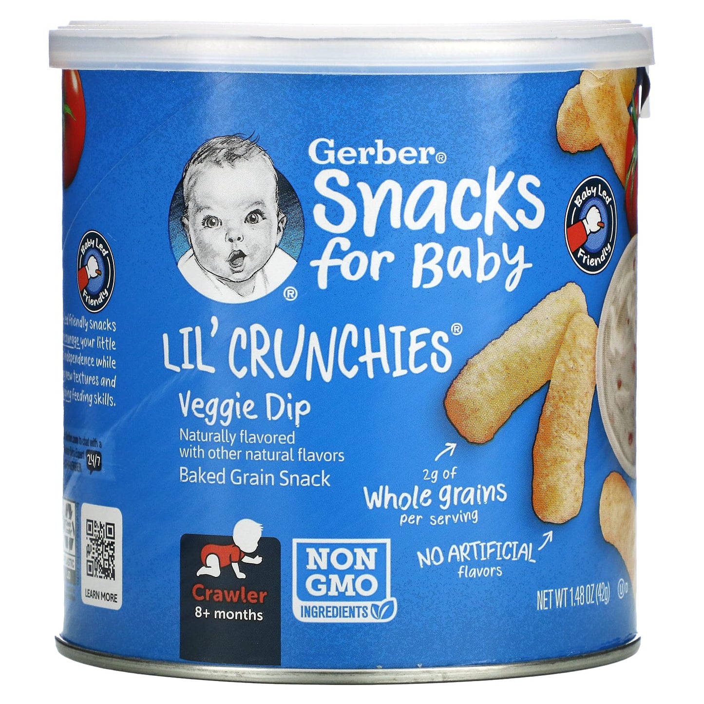 Gerber Lil' Crunchies Baked Grain Snacks for Babies 8+ Months - Image 1