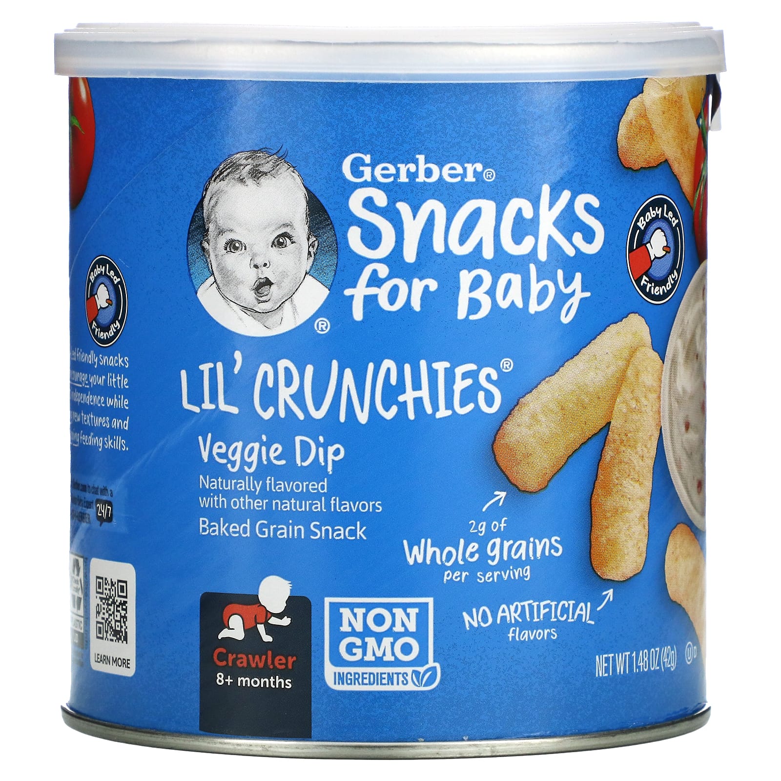 Gerber Lil' Crunchies Baked Grain Snacks for Babies 8+ Months - Image 1