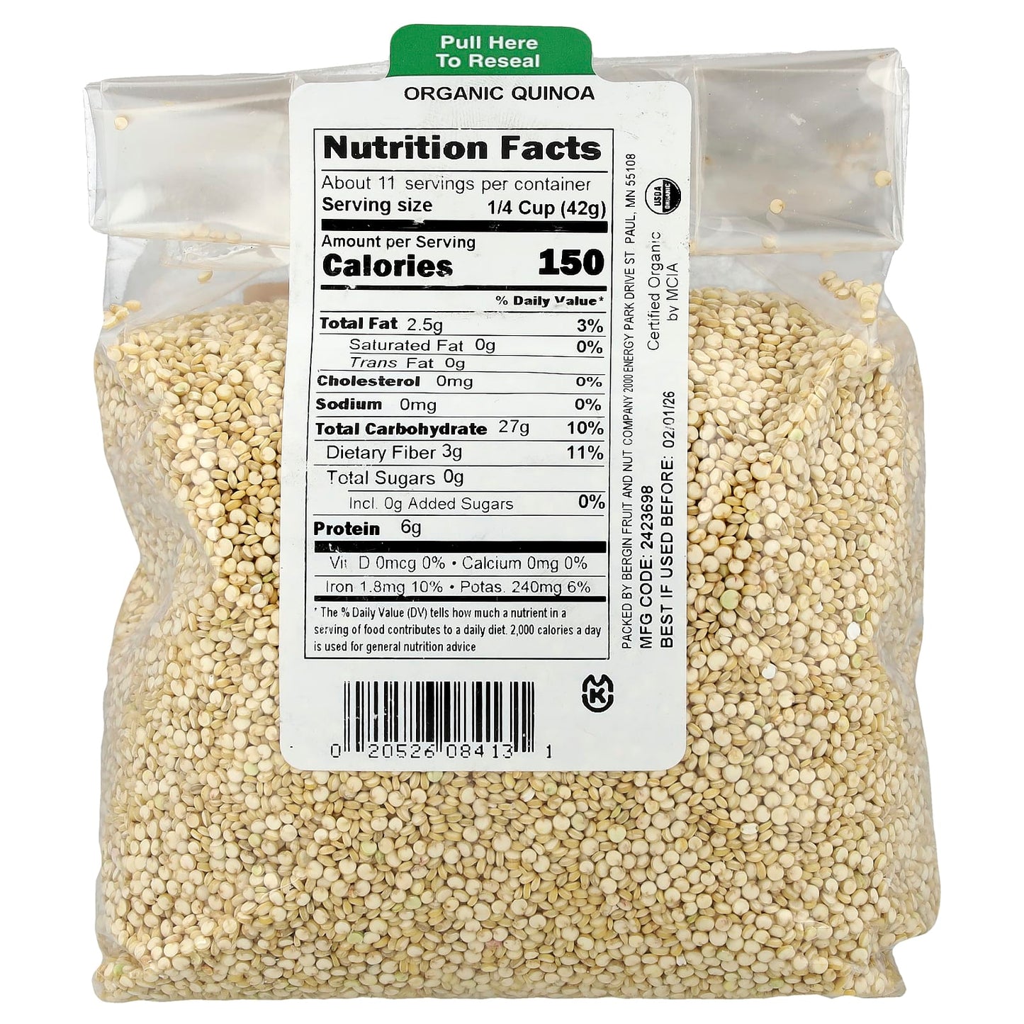 USDA Organic Quinoa 16 oz by Bergin Fruit and Nut Company - Image 2