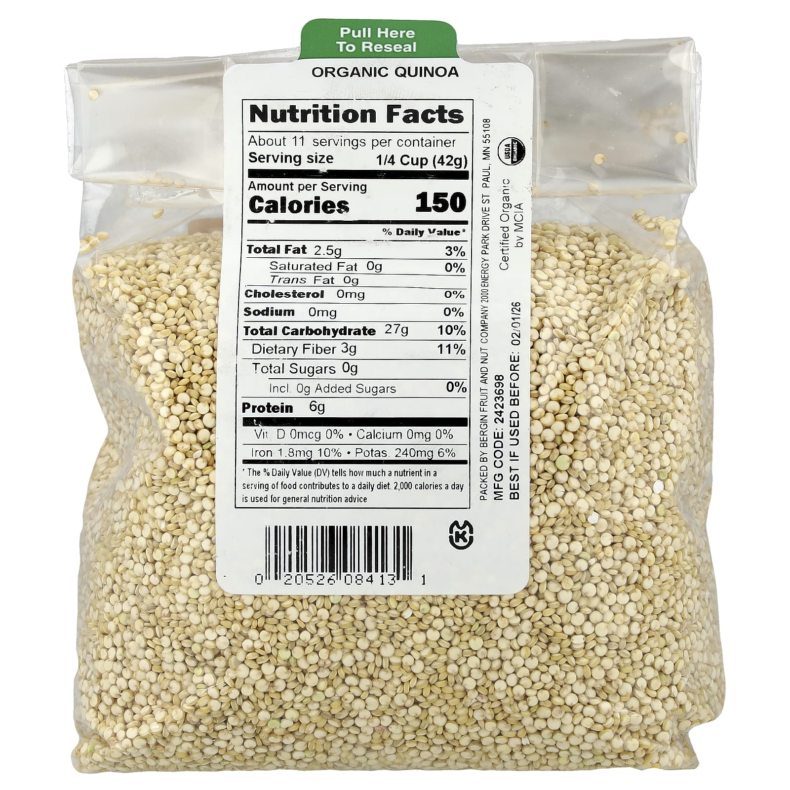 USDA Organic Quinoa 16 oz by Bergin Fruit and Nut Company - Image 2