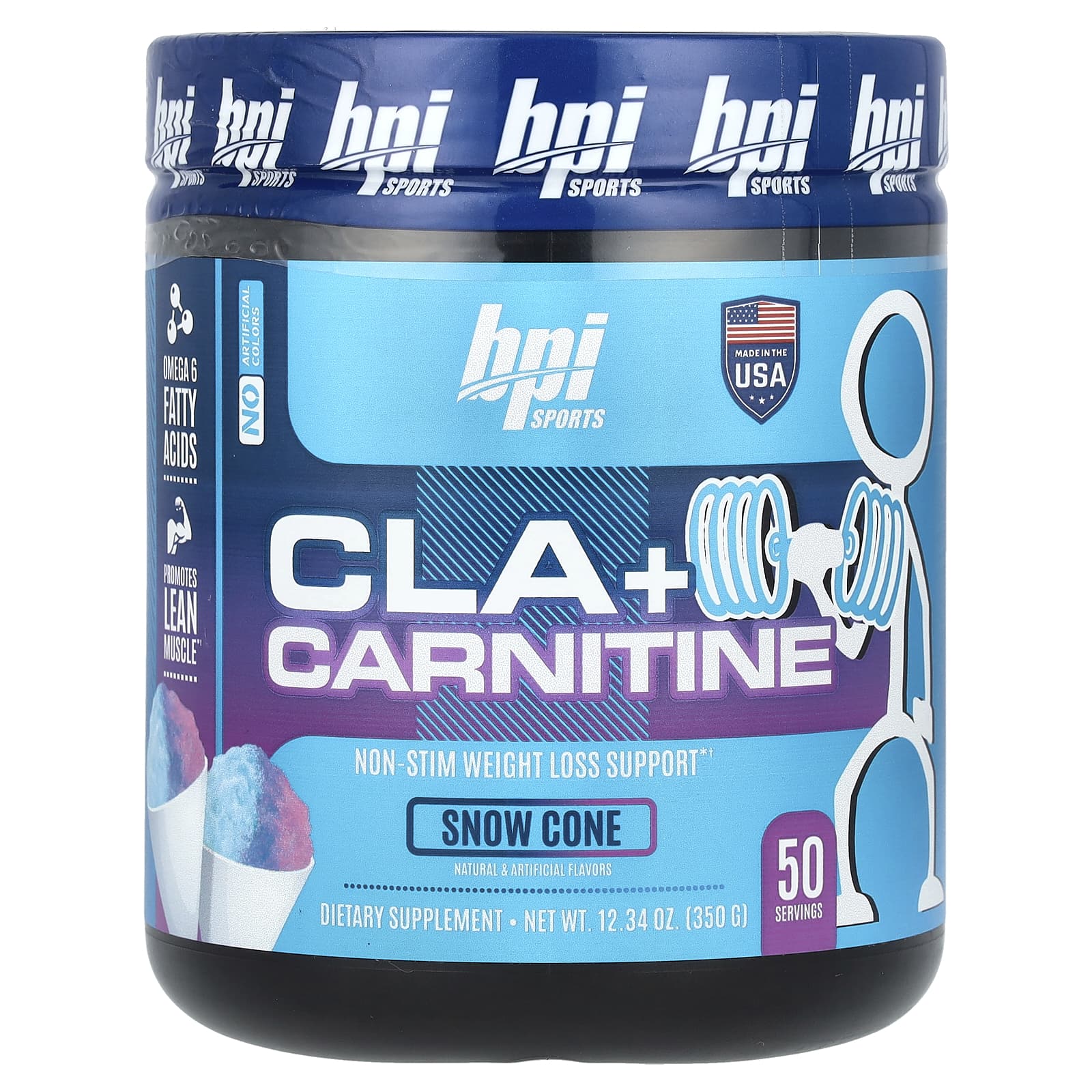 BPI Sports CLA + Carnitine for Lean Muscle & Fat Loss | 350g - Image 1