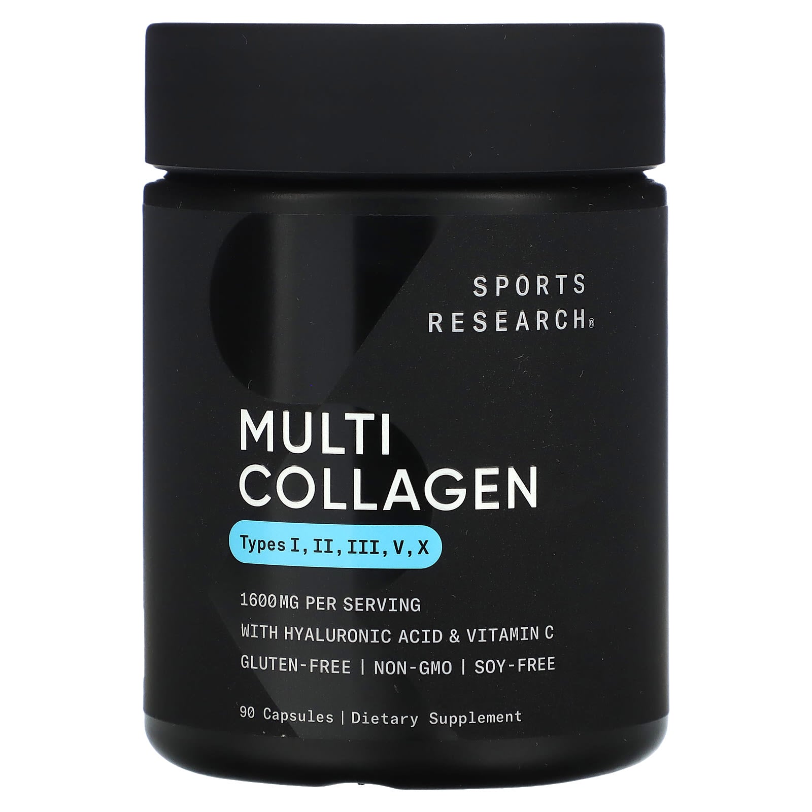Sports Research, Multi Collagen , 1,600 mg, 90 Capsules - Image 1
