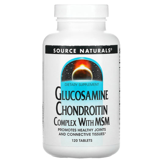 Source Naturals, Glucosamine Chondroitin Complex With MSM, 120 Tablets - Image 1