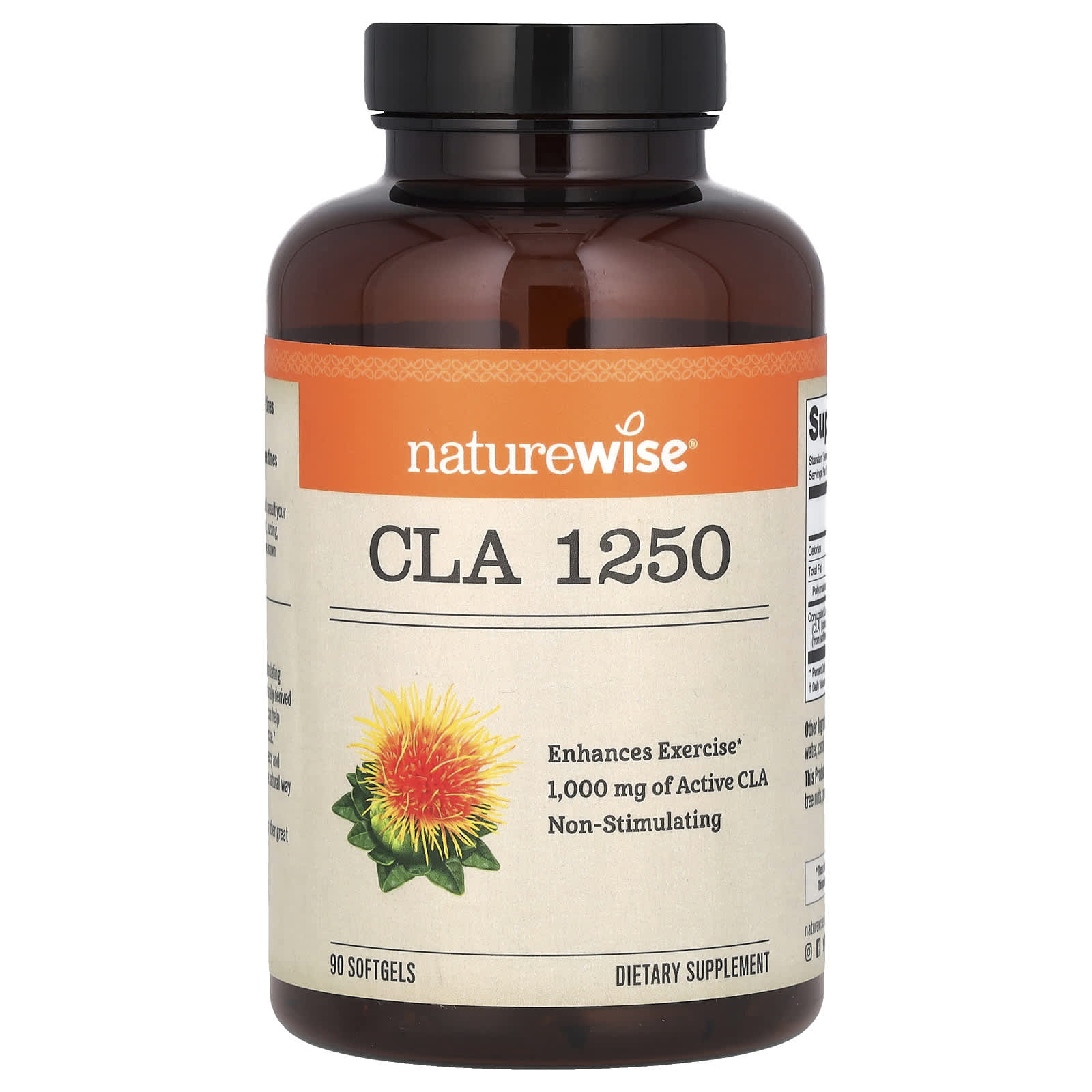 NatureWise, CLA 1250, 90 Softgels - Image 1