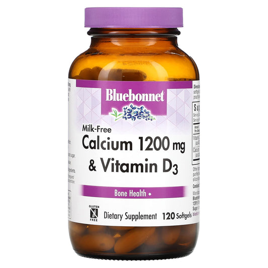 Support Strong Bones with Bluebonnet Nutrition Calcium & Vitamin D3 - Image 1
