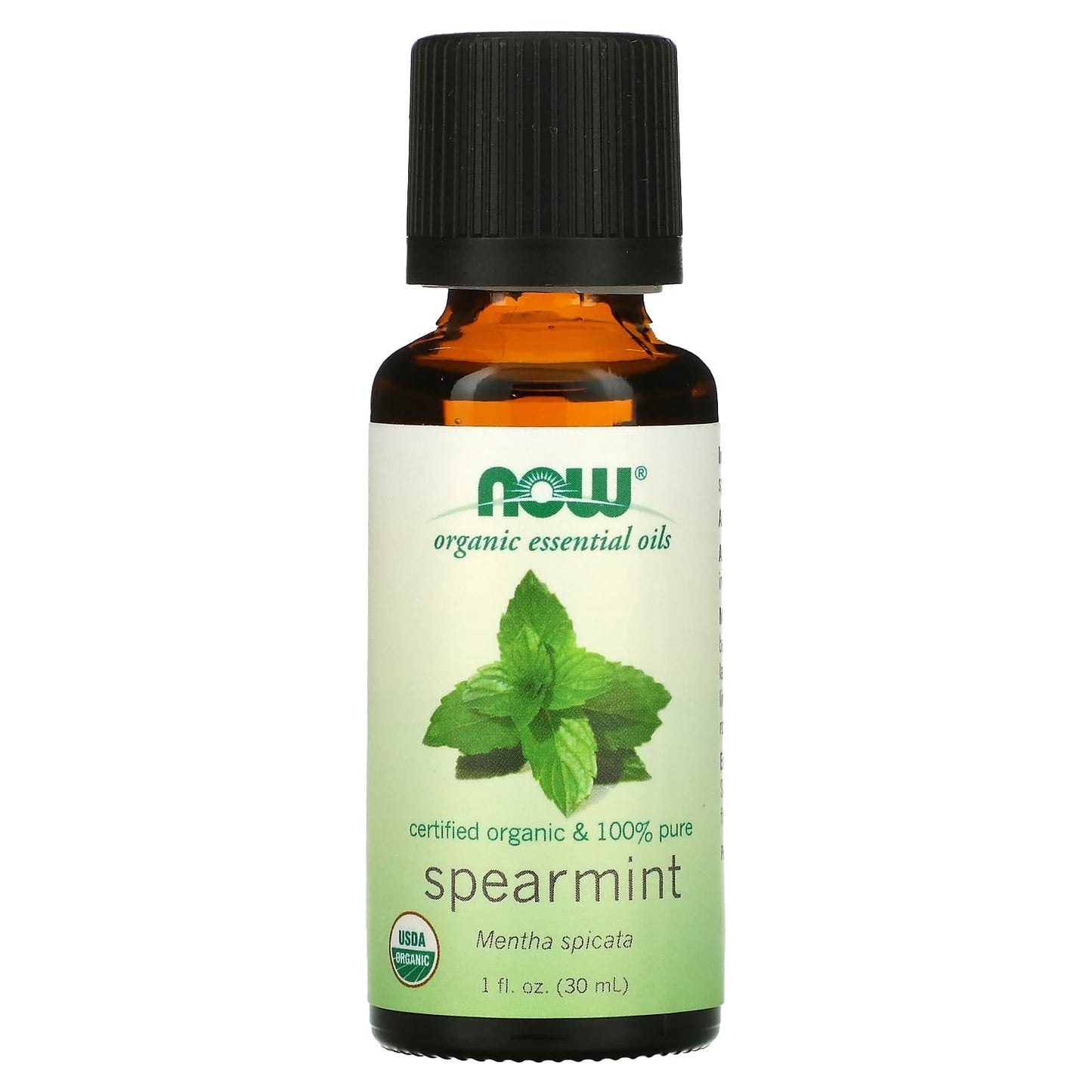 NOW Foods, Organic Essential Oils, Spearmint, 1 fl oz (30 ml) - Image 1