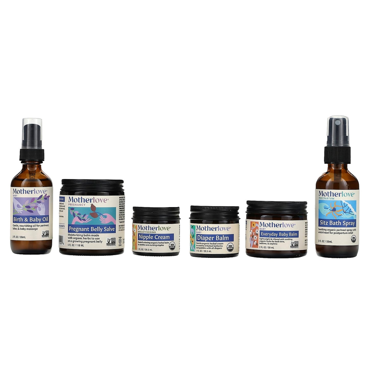 Motherlove, Baby, Body Care Gift Box, 6 Piece Set - Image 1