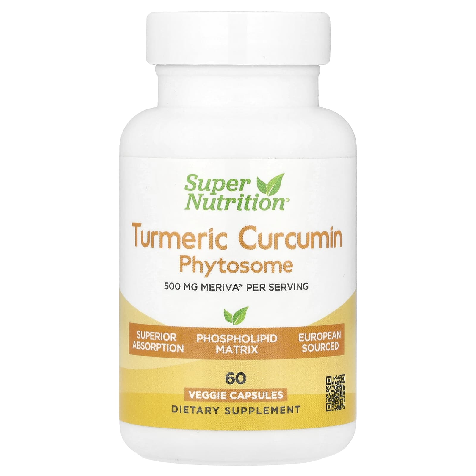 Turmeric Curcumin Phytosome Meriva 500mg for Joint & Bone Health - Image 1