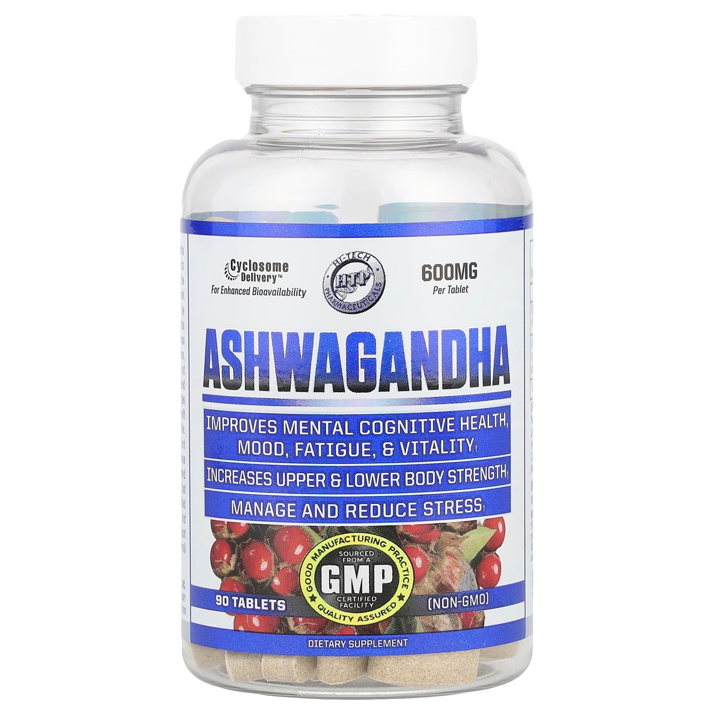Ashwagandha 600mg, 90 Tablets - Boost Energy, Reduce Stress - Image 1