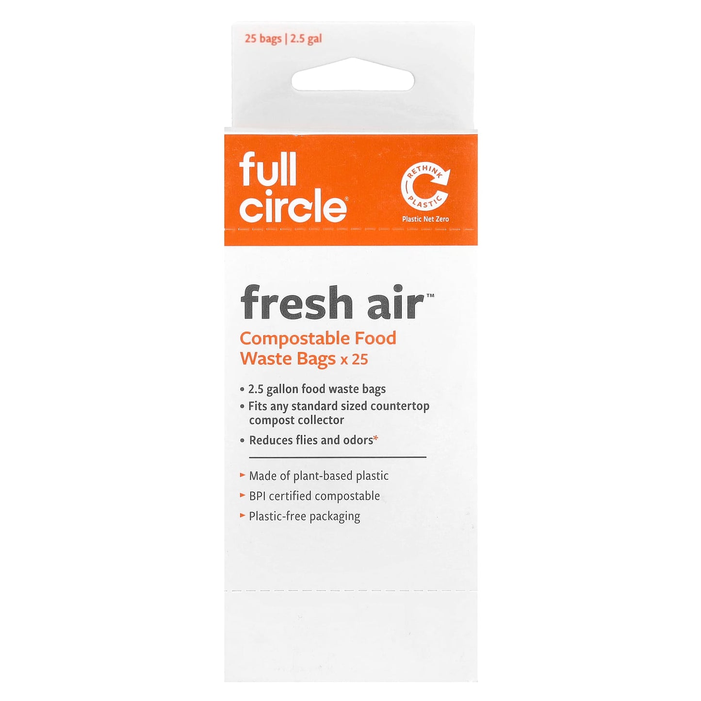 Compostable Food Waste Bags | Unscented, 25 Bags | Full Circle Home - Image 1