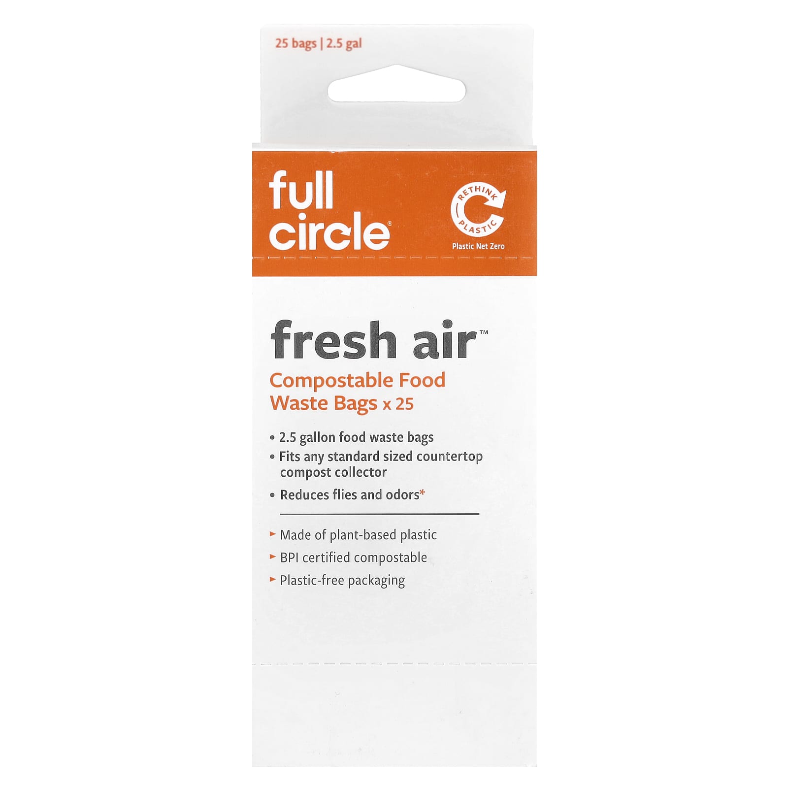 Compostable Food Waste Bags | Unscented, 25 Bags | Full Circle Home - Image 1