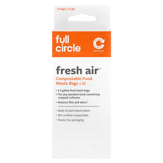 Compostable Food Waste Bags | Unscented, 25 Bags | Full Circle Home - Image 1