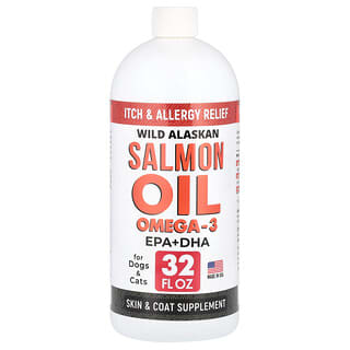 Wild Alaskan Salmon Oil for Dogs & Cats - StrellaLab Omega-3 Supplement