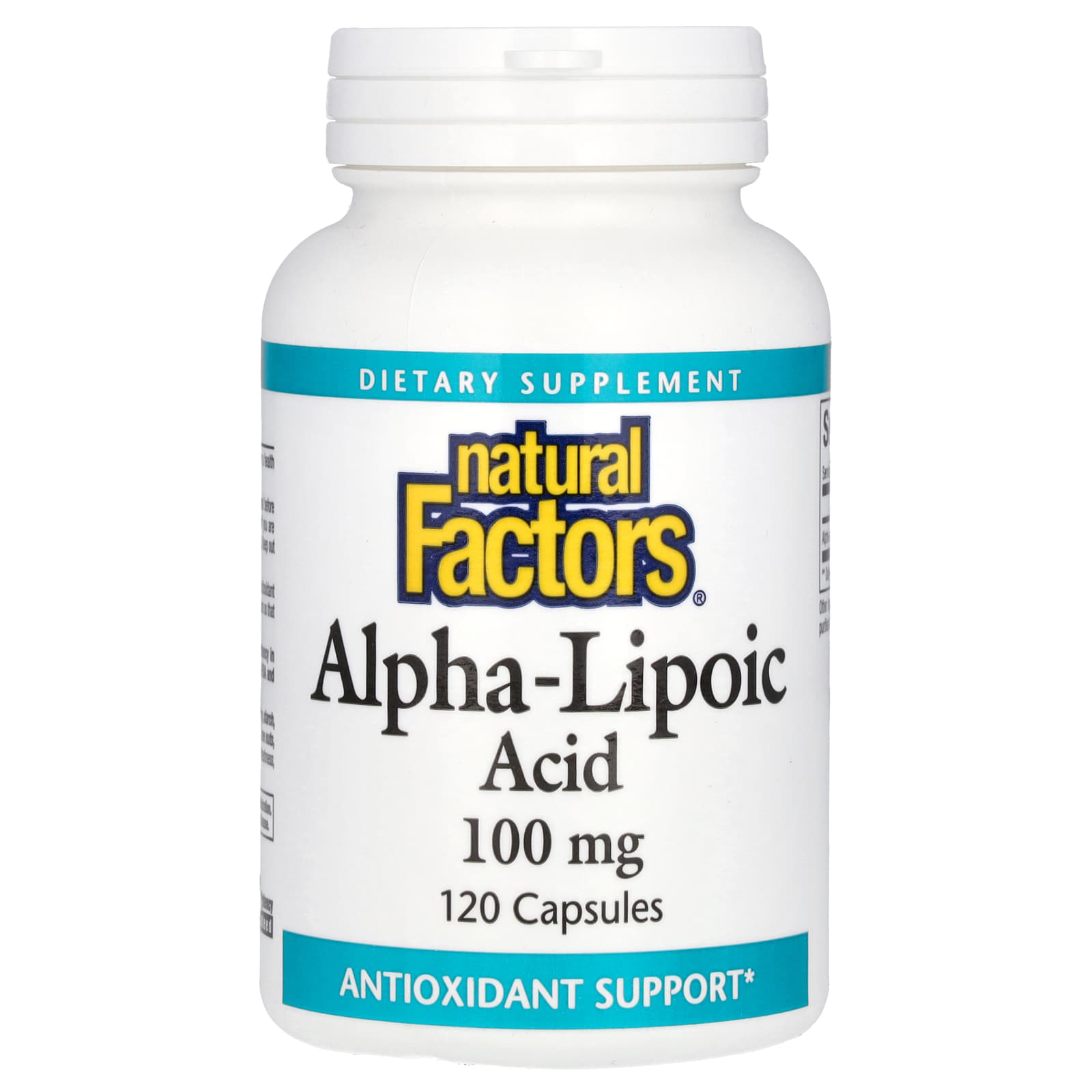 Natural Factors, Alpha-Lipoic Acid, 100 mg, 120 Capsules - Image 1