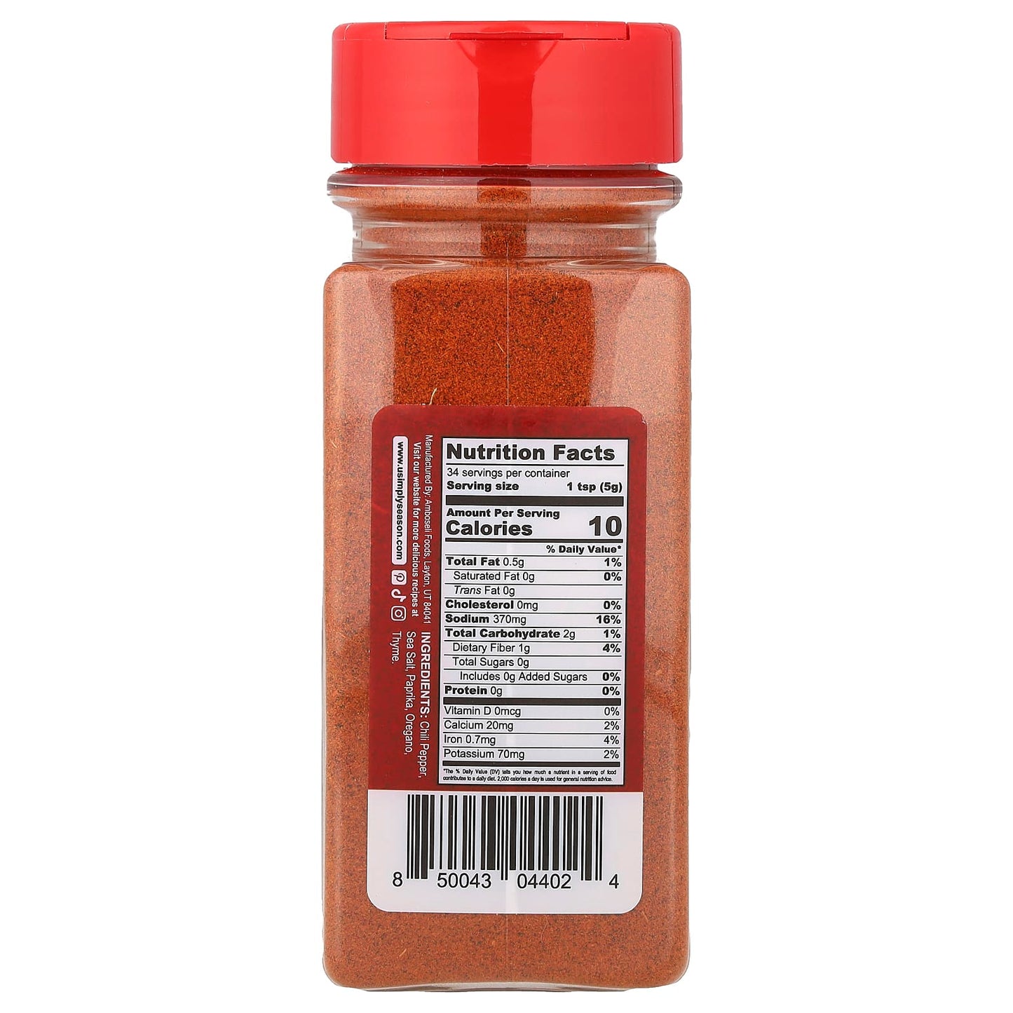 USimplySeason, Ethiopian Seasoning, Mitmita, 6 oz (170 g) - Image 2