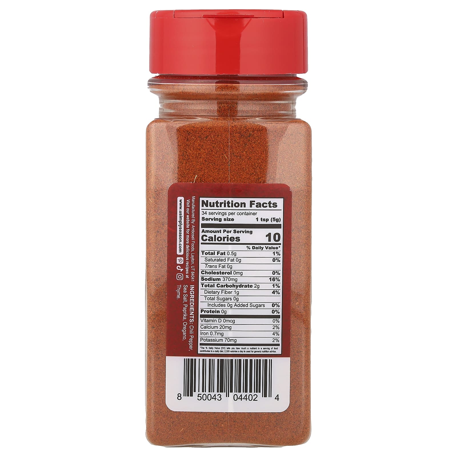 USimplySeason, Ethiopian Seasoning, Mitmita, 6 oz (170 g) - Image 2