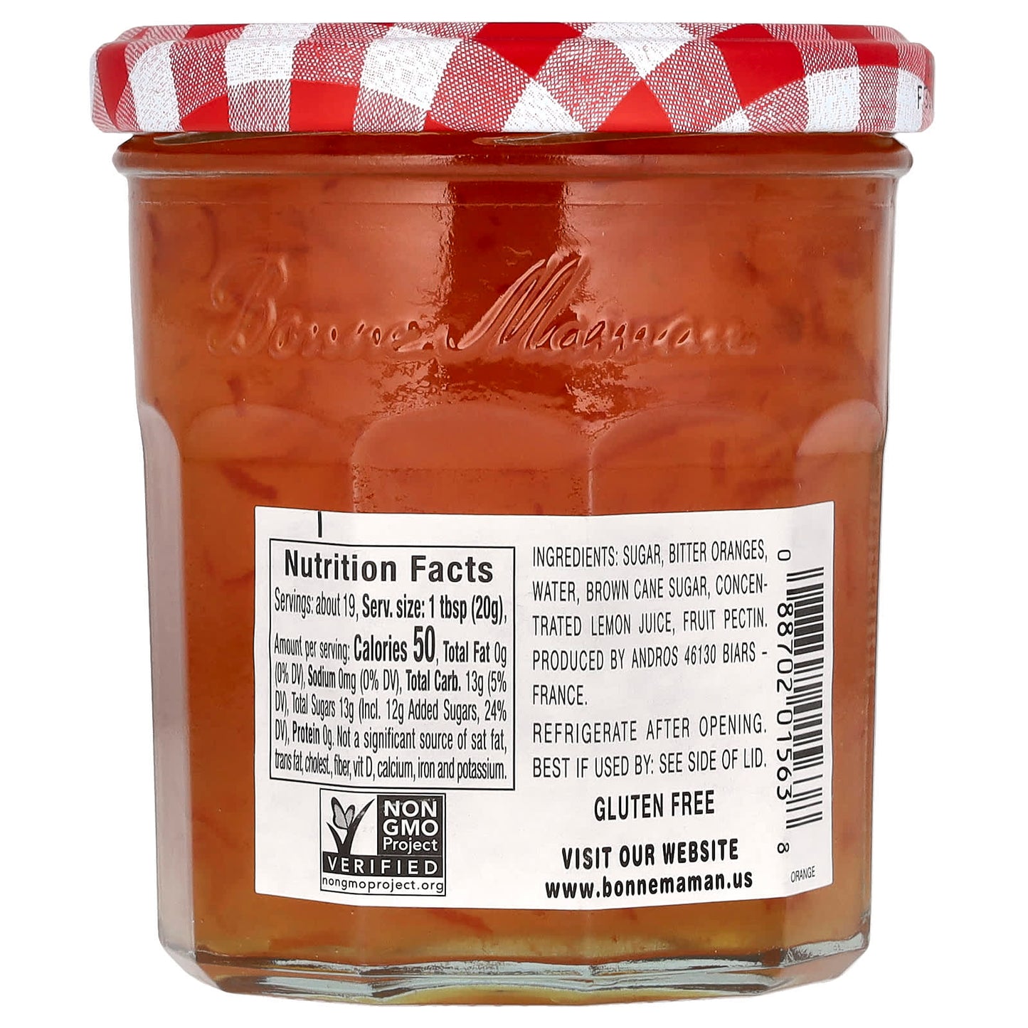 Authentic Bonne Maman Orange Marmalade 13 oz (370g) Jar - Image 2