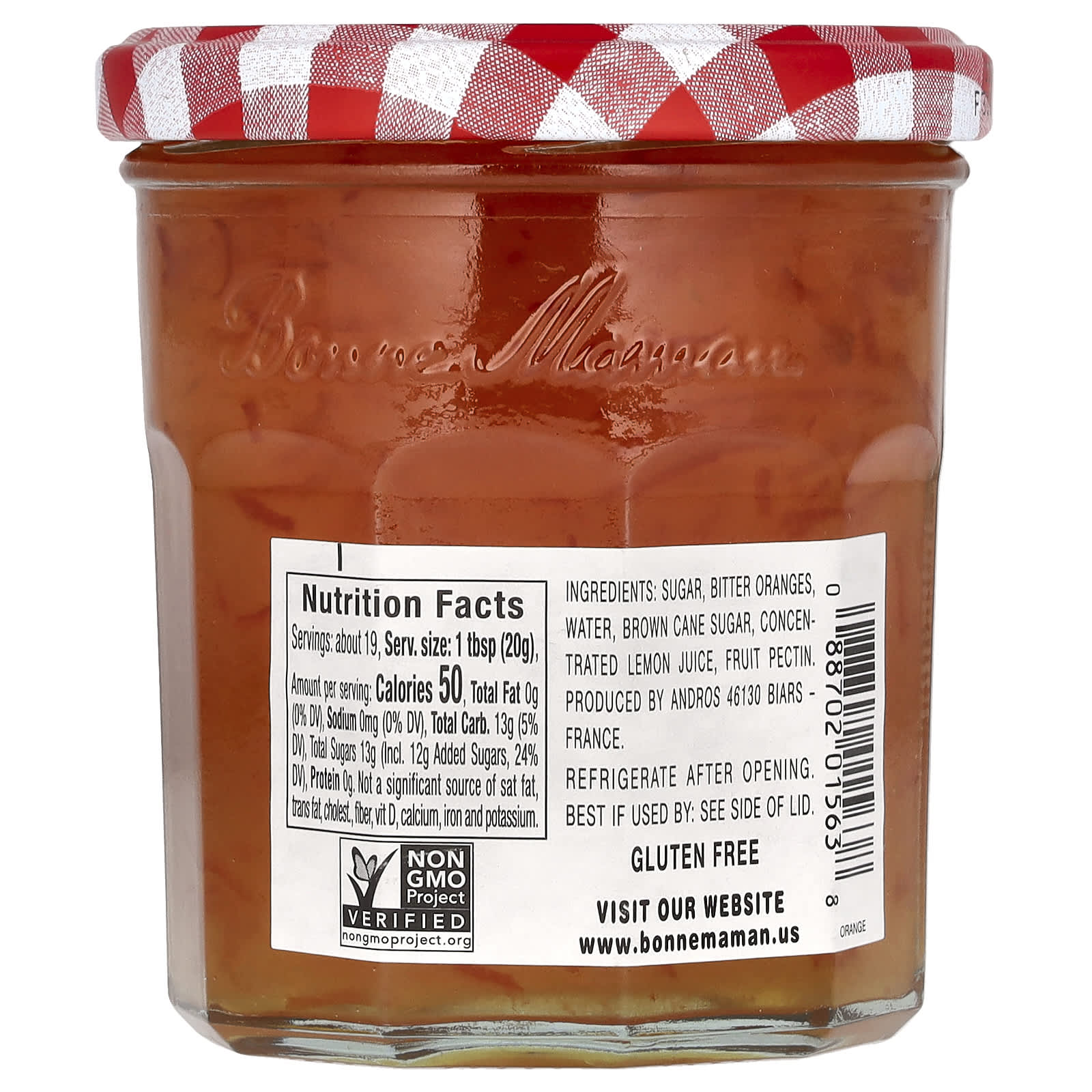 Authentic Bonne Maman Orange Marmalade 13 oz (370g) Jar - Image 2
