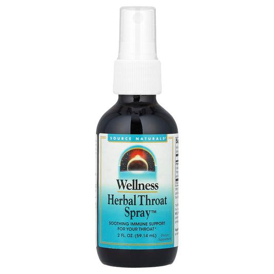 Source Naturals, Wellness, Herbal Throat Spray™, 2 fl oz (59.14 ml) - Image 1