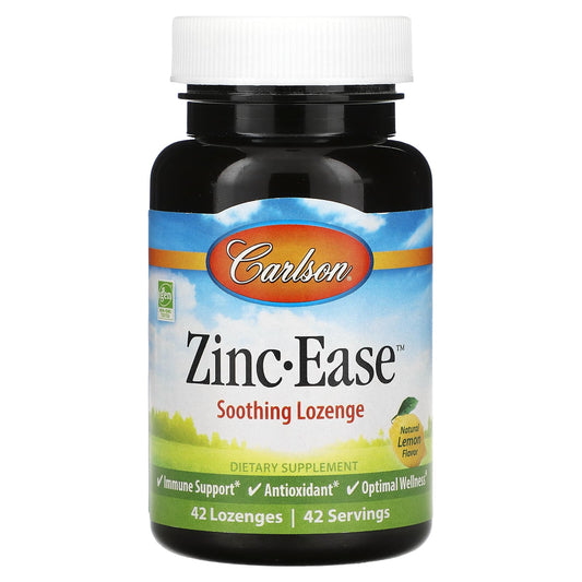 Carlson Zinc-Ease Soothing Lozenges for Immune Support, 42 Count - Image 1