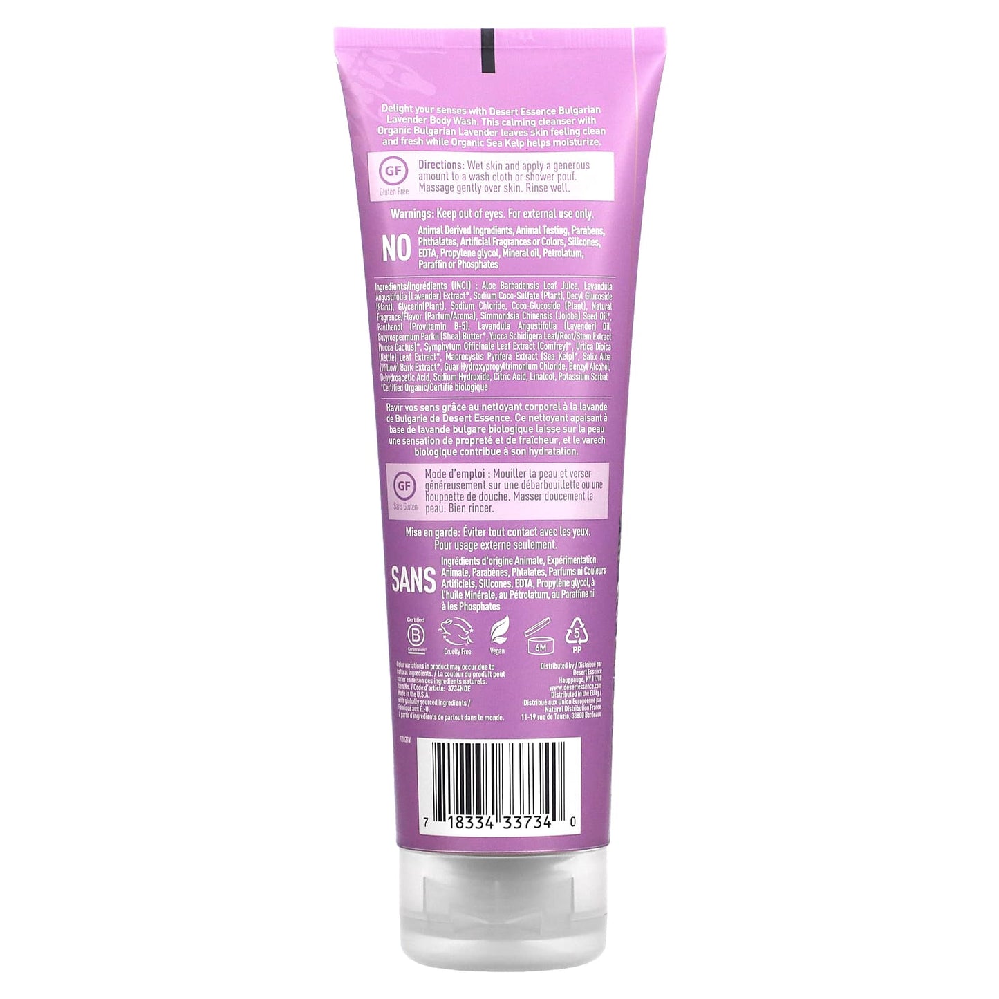 Bulgarian Lavender Body Wash for Sensitive Skin | Desert Essence - Image 2