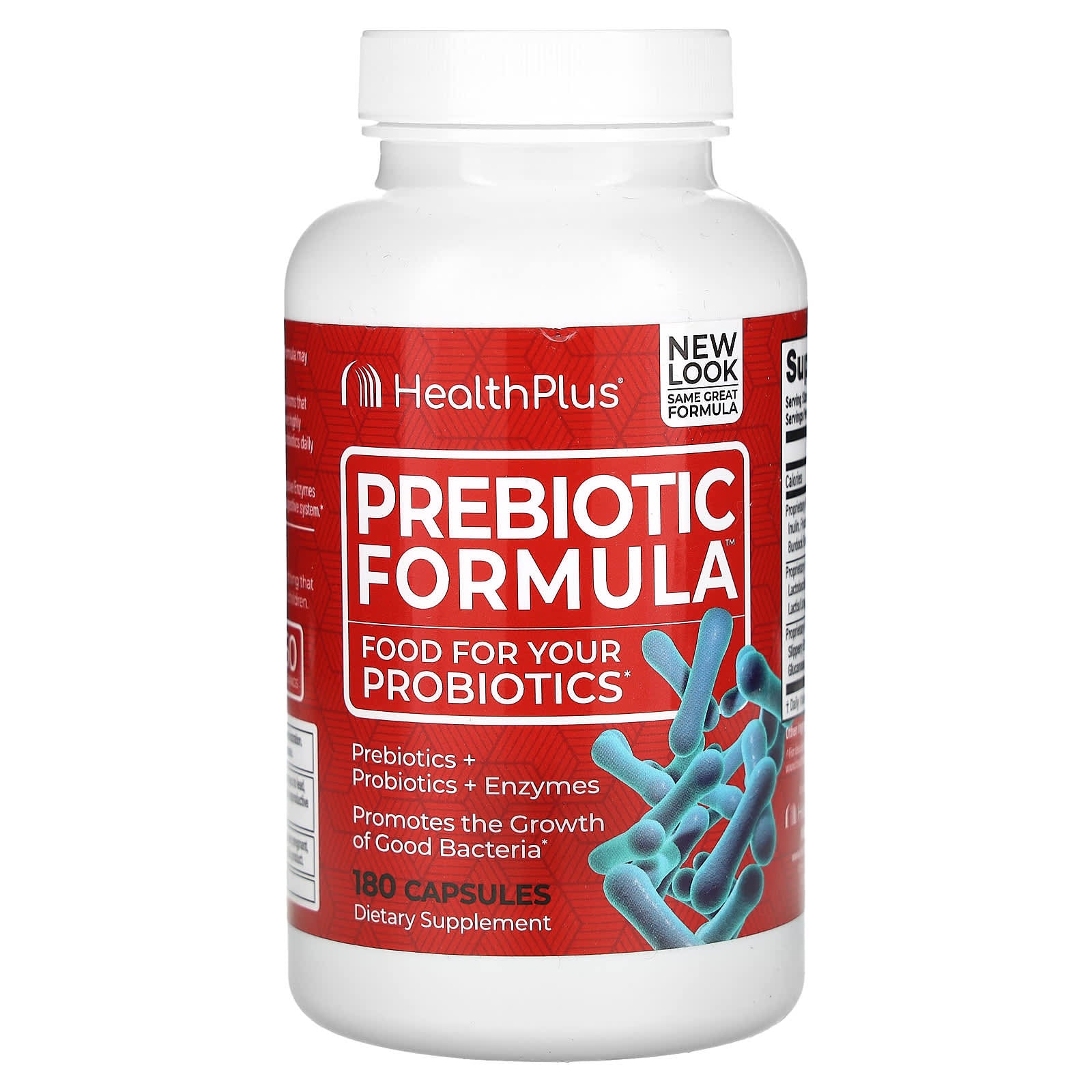 Health Plus Prebiotic Formula for Digestive Health - 180 Capsules - Image 1