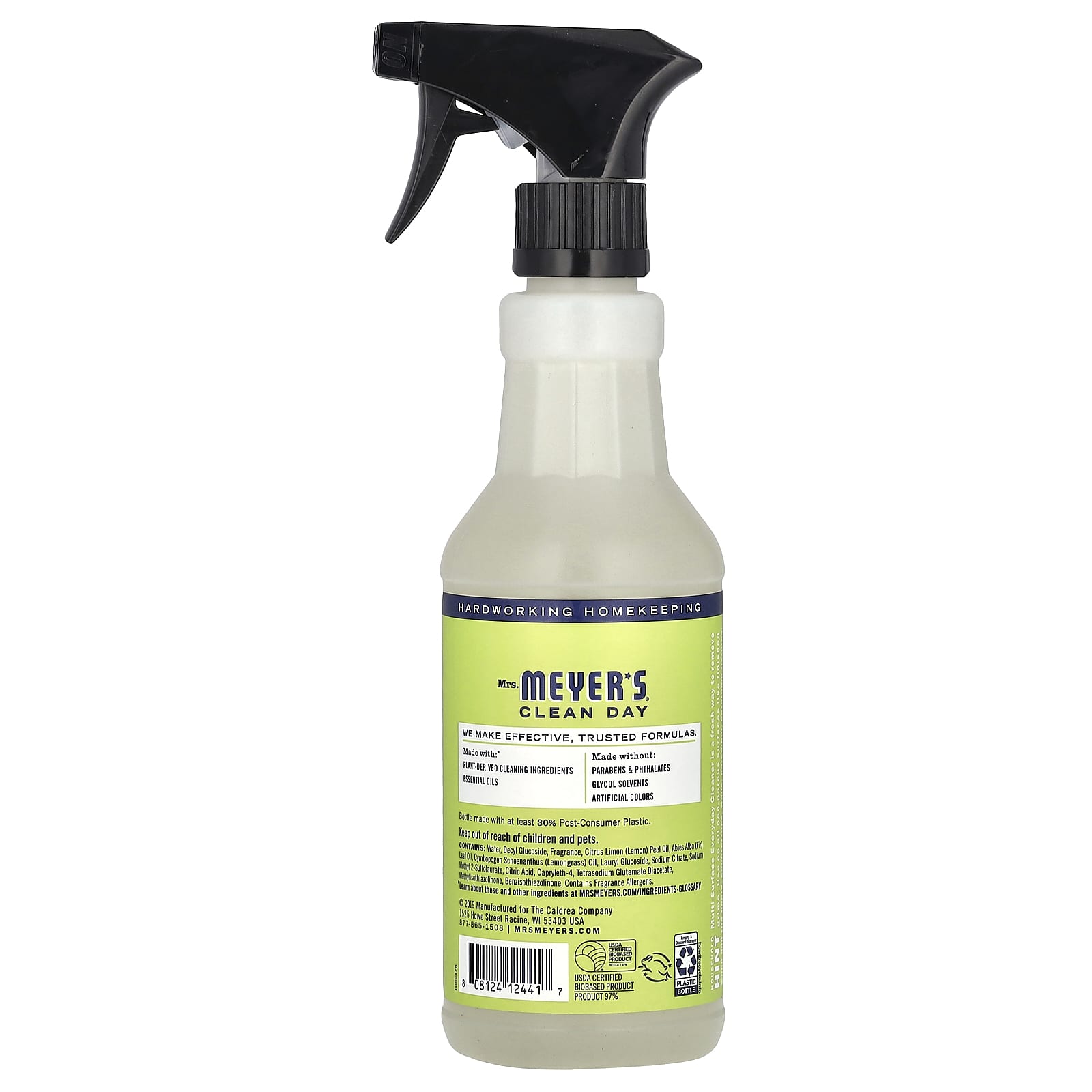 Mrs. Meyers Clean Day, Multi-Surface Everyday Cleaner, Lemon Verbena , 16 fl oz (473 ml) - Image 2