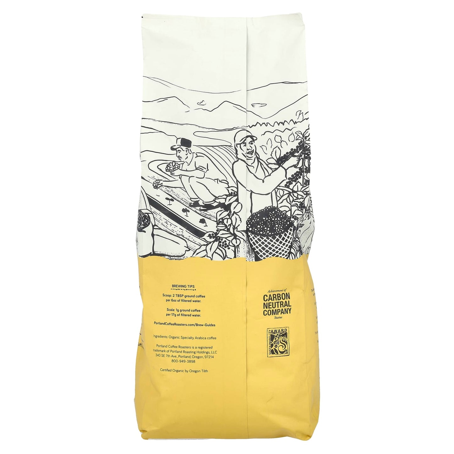 Portland Coffee Roasters, Organic Coffee, Whole Bean, Light Roast, Tanager's Song, 2 lbs (907 g) - Image 2