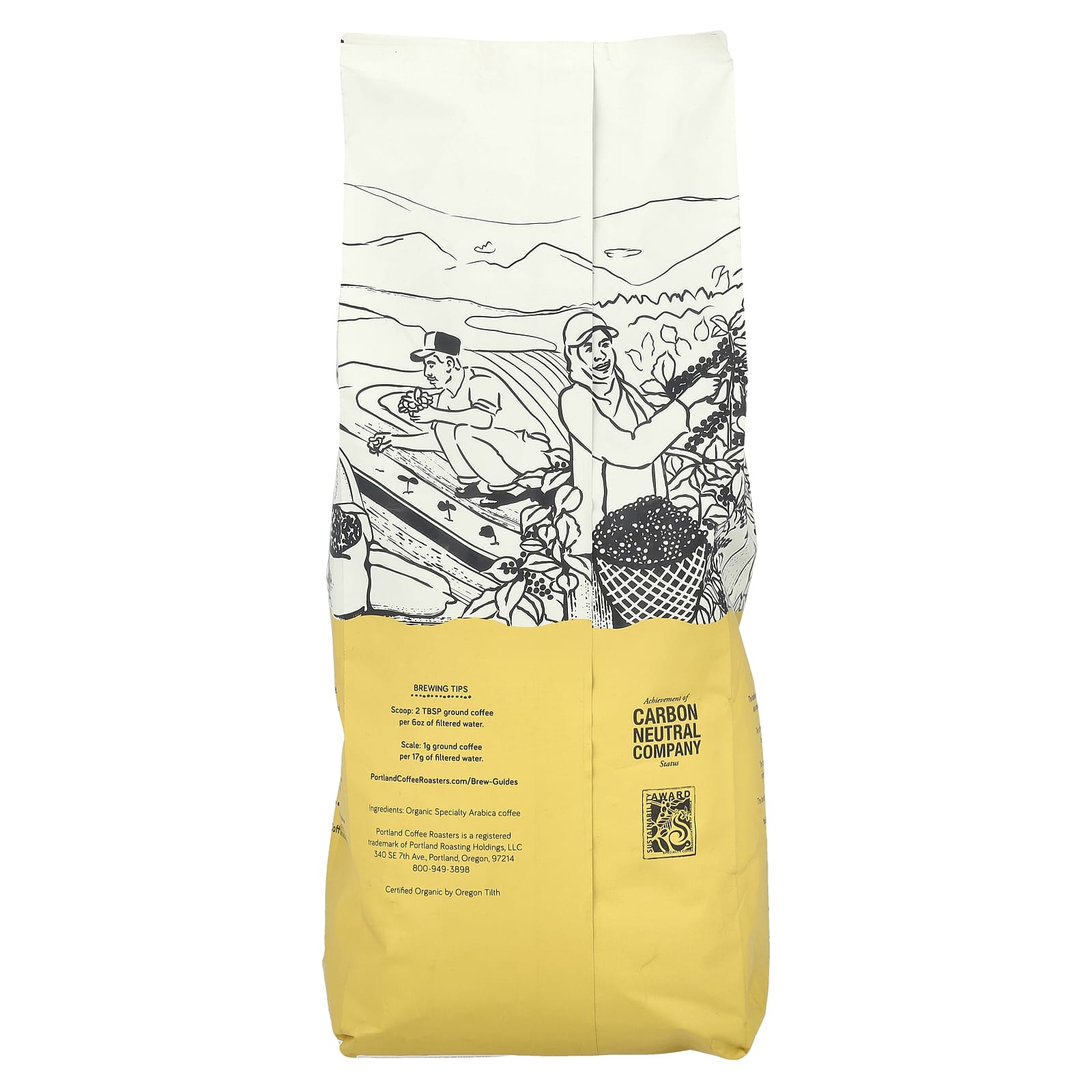 Portland Coffee Roasters, Organic Coffee, Whole Bean, Light Roast, Tanager's Song, 2 lbs (907 g) - Image 2