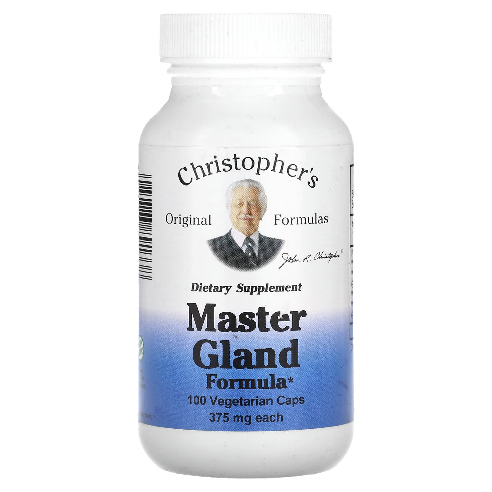 Master Gland Support by Christopher's Original Formulas, 100 Caps - Image 1