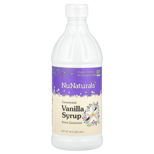 NuNaturals, Concentrated Vanilla Syrup, 16 fl oz (0.47 l) - Image 1