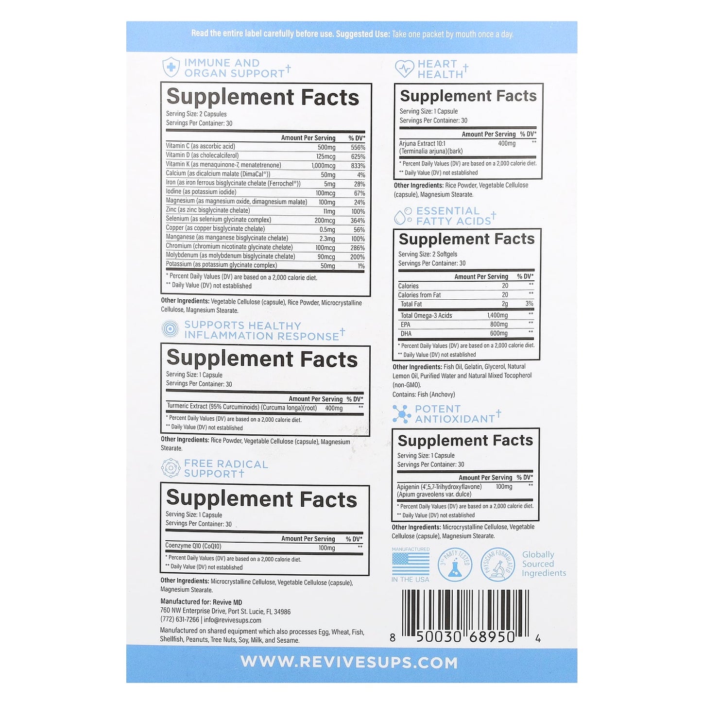 Revive, Essential Vitamins Pack, 30 Packets - Image 2
