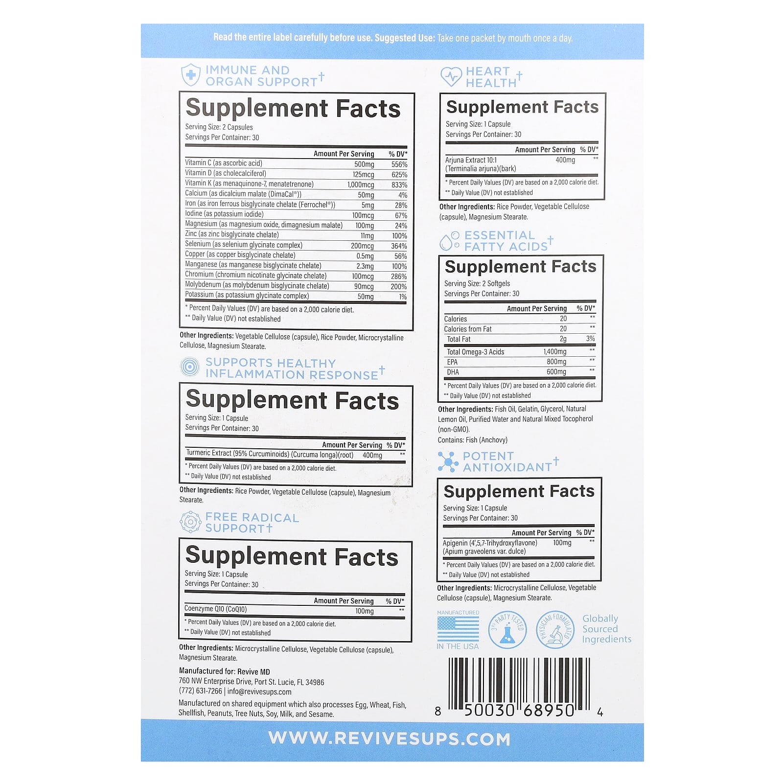 Revive, Essential Vitamins Pack, 30 Packets - Image 2