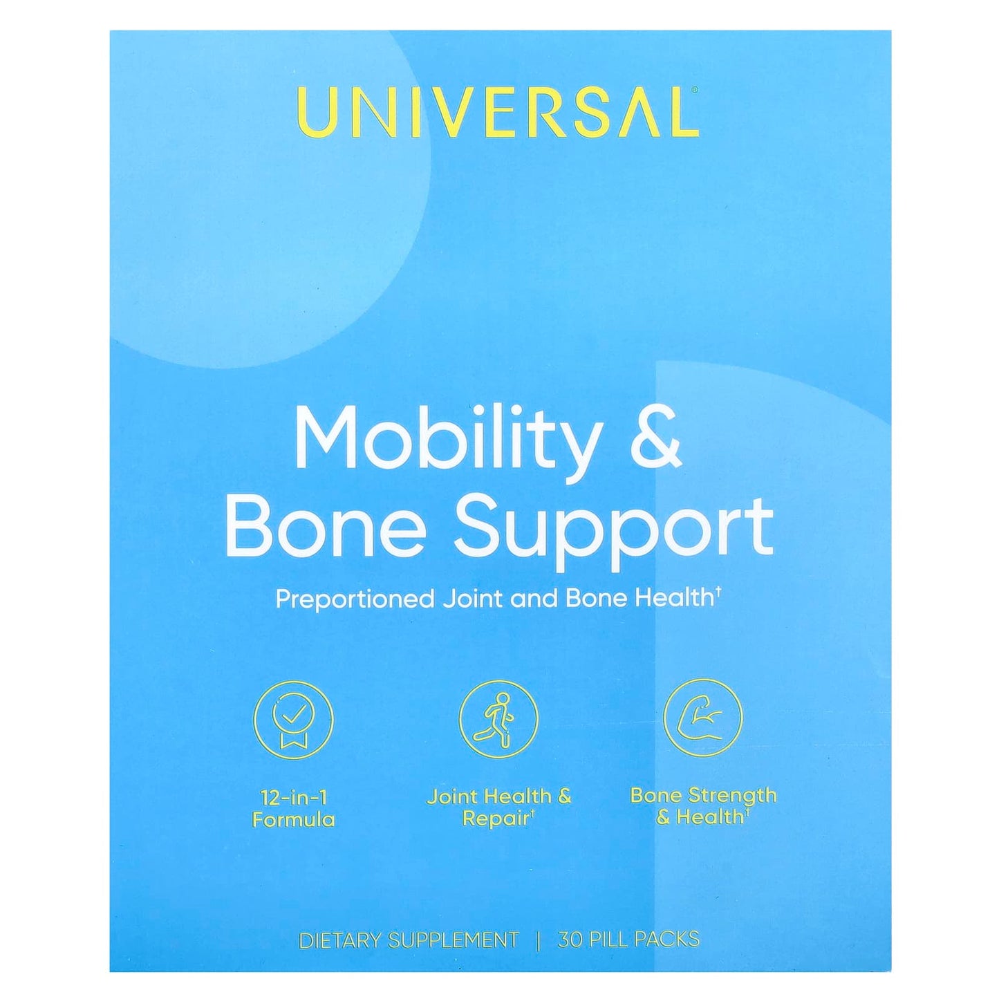 Universal U, Mobility & Bone Support, 30 Pill Packs - Image 1