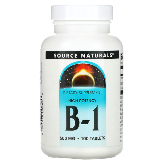 Source Naturals, High Potency B-1, 100 Tablets - Image 1