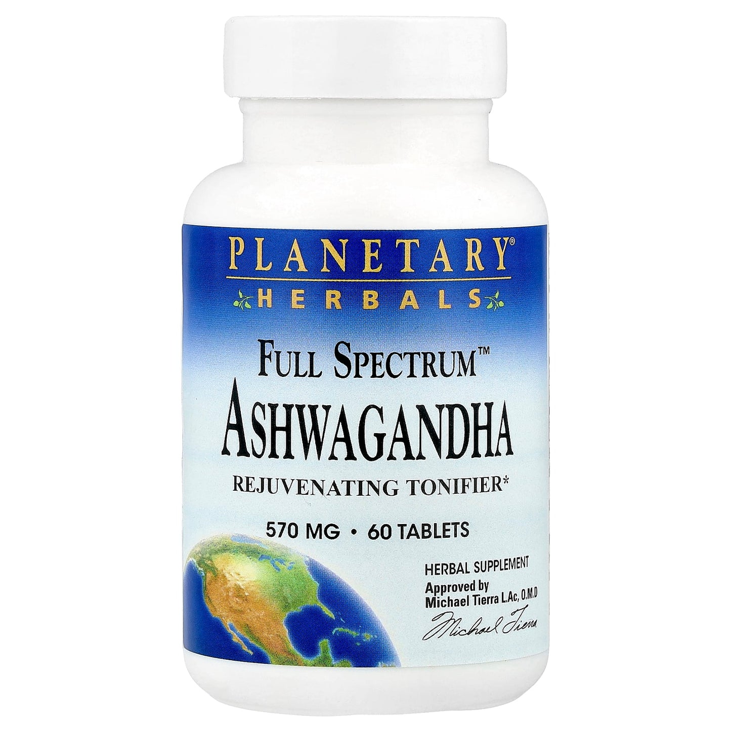 Planetary Herbals, Full Spectrum™ Ashwagandha, 60 Tablets - Image 1