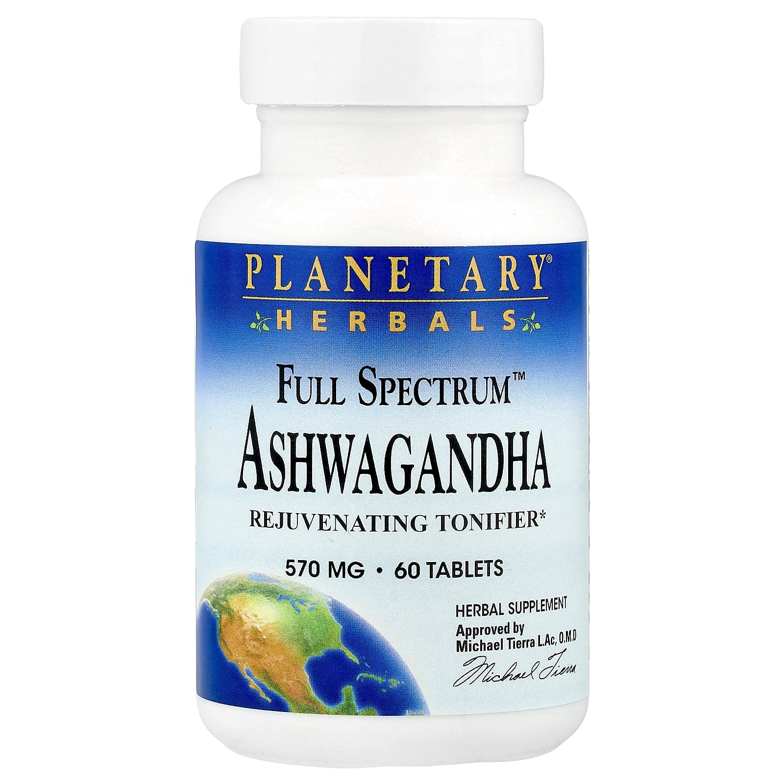 Planetary Herbals, Full Spectrum™ Ashwagandha, 60 Tablets - Image 1