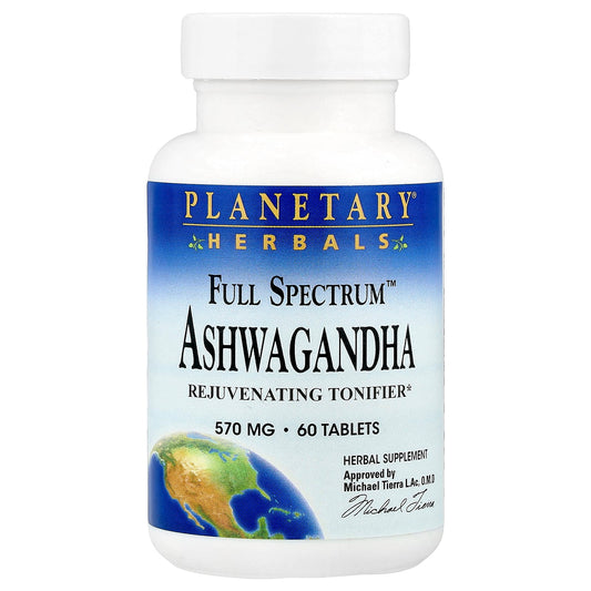 Planetary Herbals, Full Spectrum™ Ashwagandha, 60 Tablets - Image 1