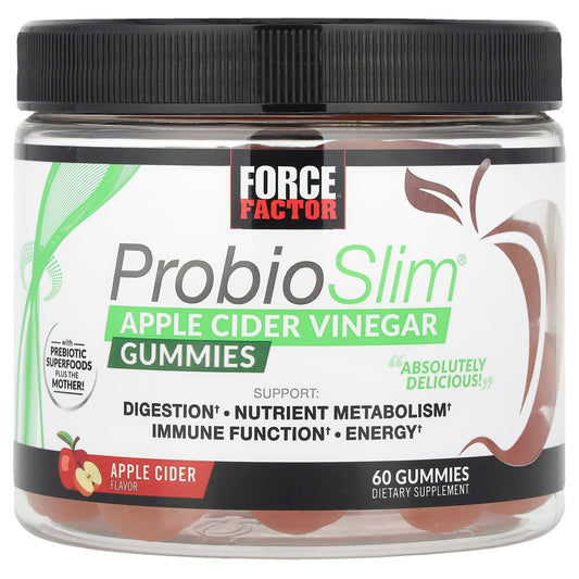 Force Factor ProbioSlim Apple Cider Vinegar Gummies for Weight Loss - Image 1