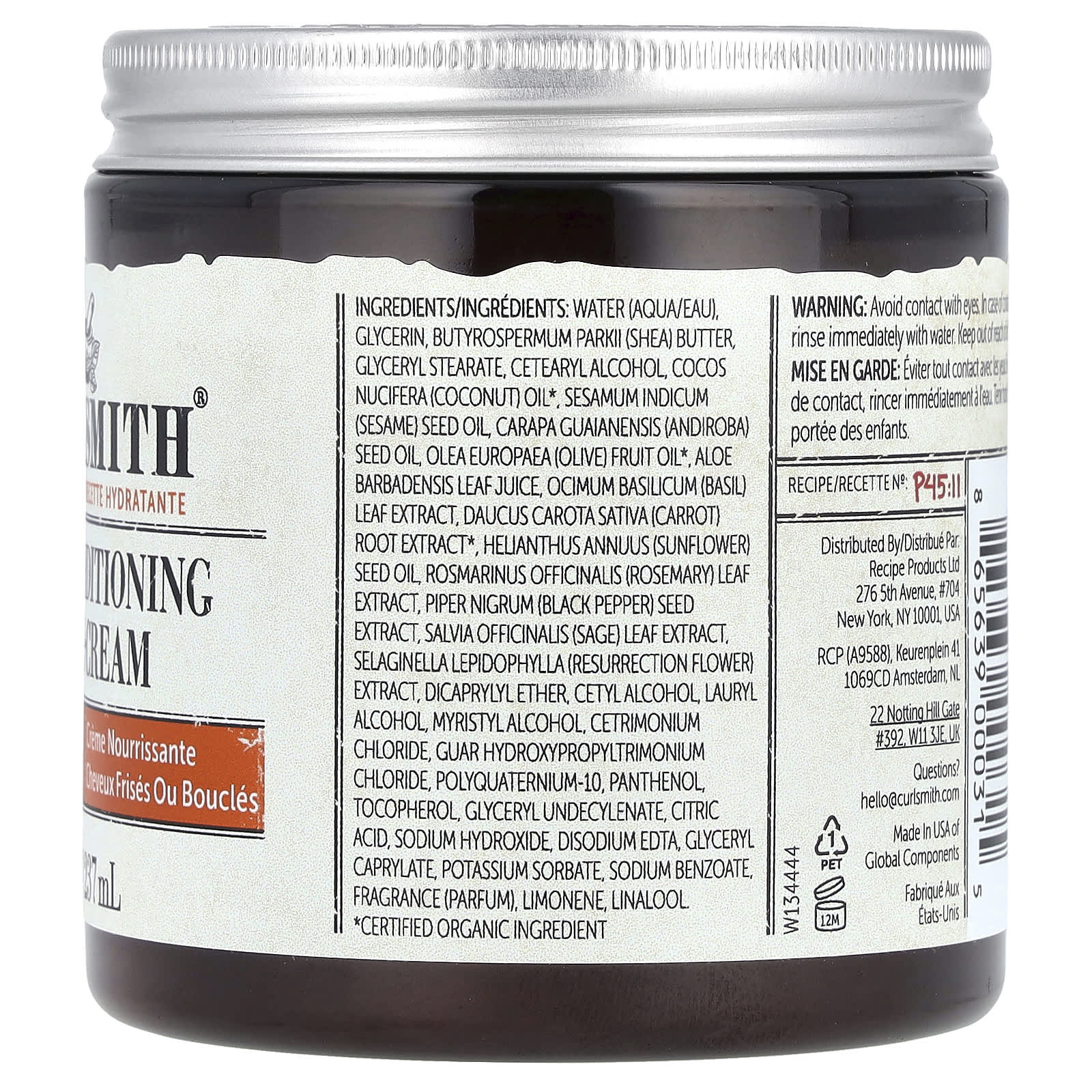 Curlsmith Moisture Recipe Nourishing Cream for Curly Hair - Image 2