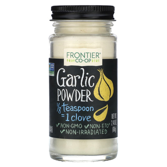 Frontier Co-op Garlic Powder, Non-GMO, 2.40 oz Kosher - Image 1