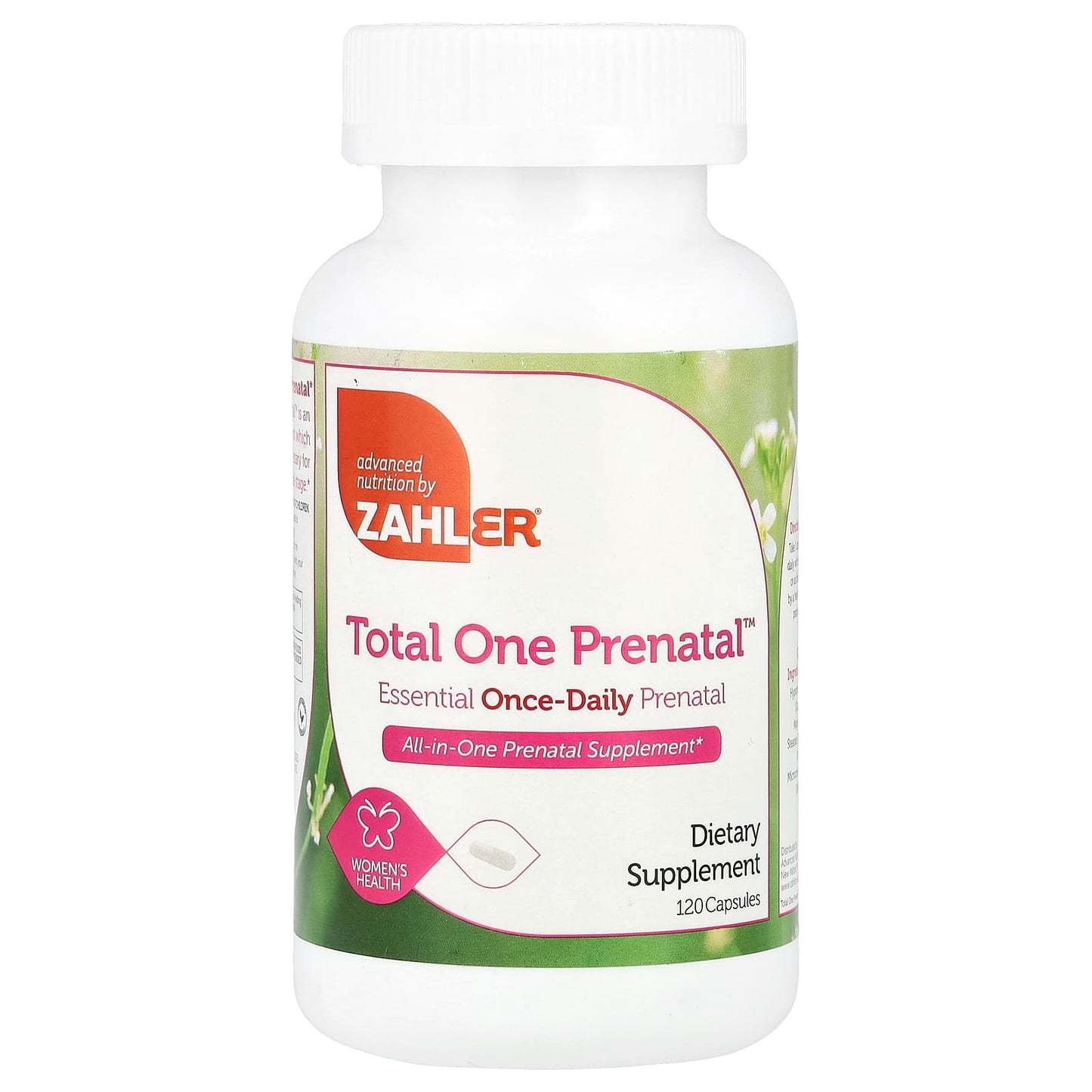 Zahler, Total One Prenatal™, Essential Once-Daily Prenatal, 120 Capsules - Image 1