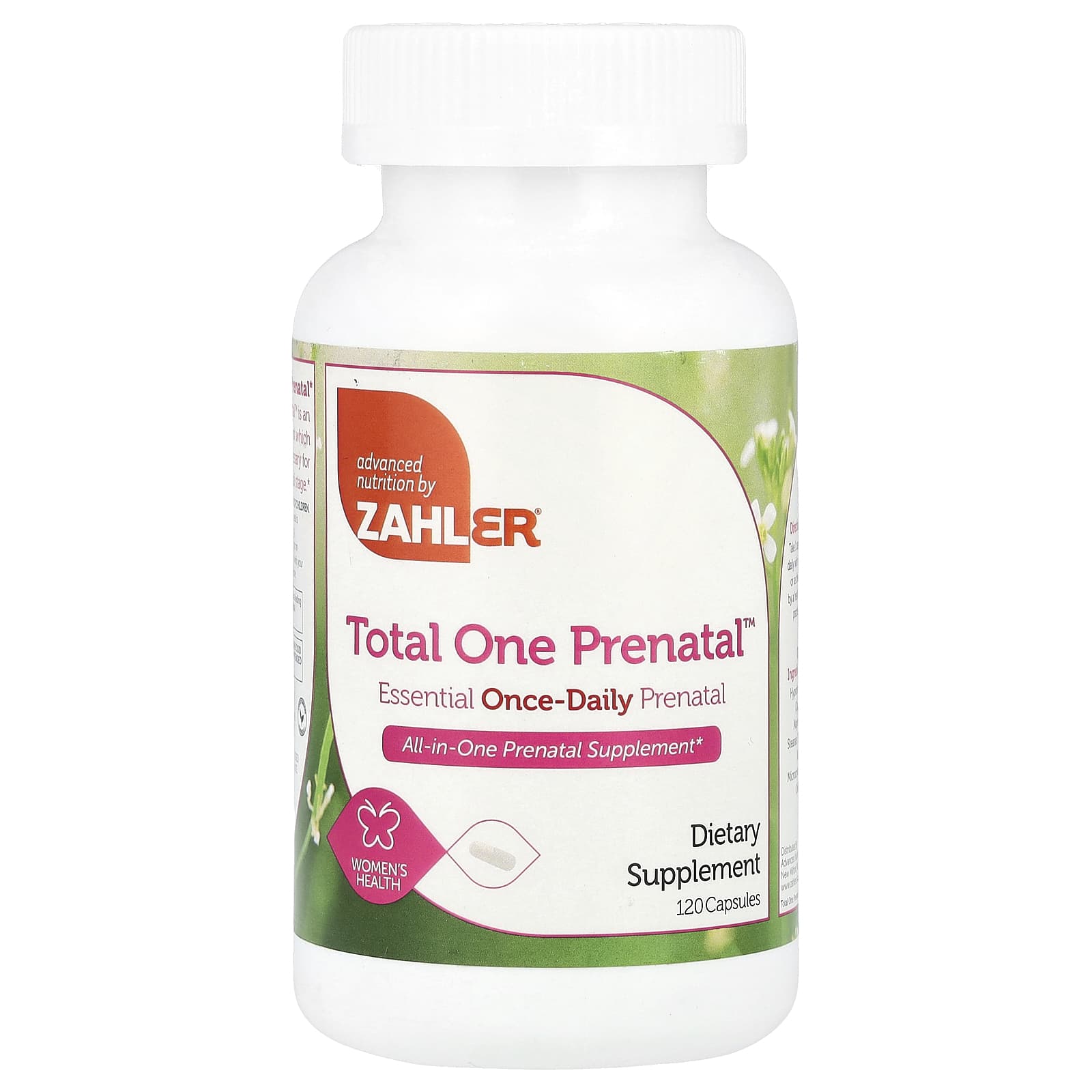 Zahler, Total One Prenatal™, Essential Once-Daily Prenatal, 120 Capsules - Image 1
