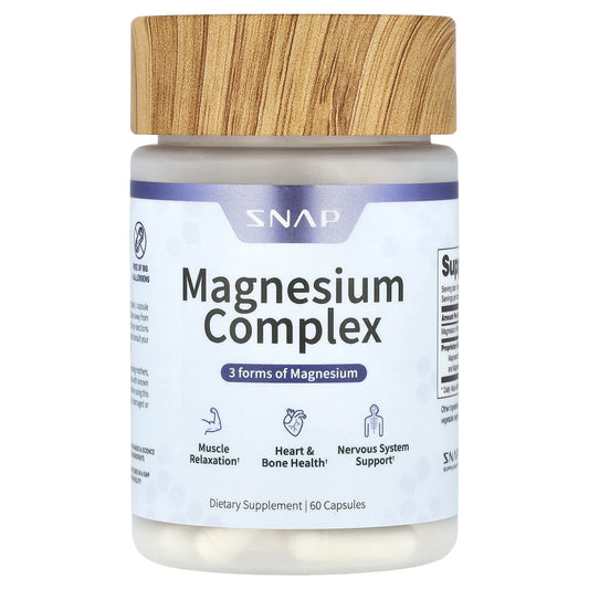 Snap Supplements, Magnesium Complex, 60 Capsules - Image 1