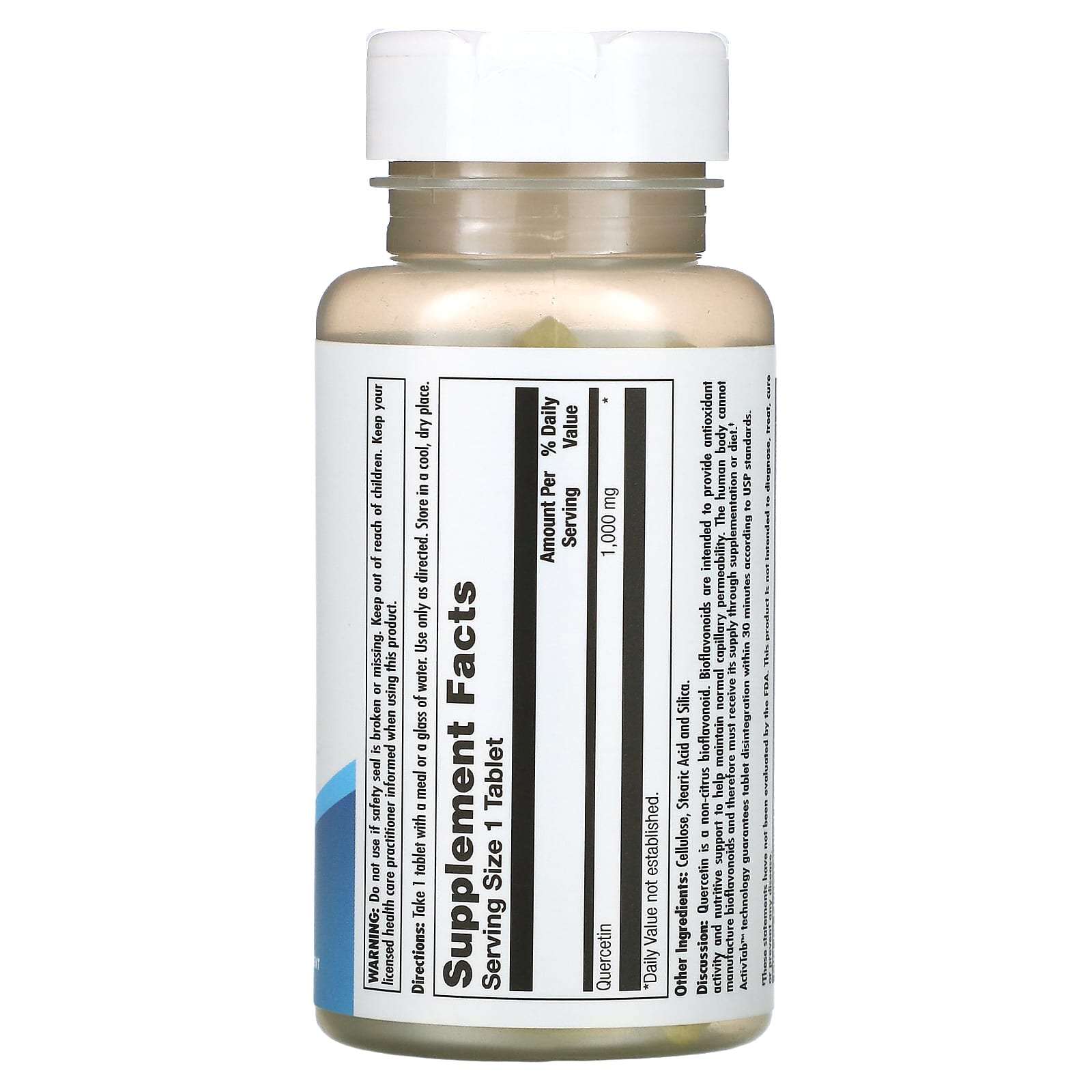 KAL Quercetin 1000mg, 60 Count, Non-GMO, Vegan, Gluten-Free Tablets - Image 2